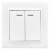 Выключатель 2-клавишный СП с индикатором10A EKF Basic Минск Белый EKF Минск ERV10-123-10