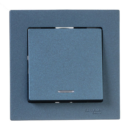 Выключатель 1-клавишный с подсветкой сх.1A 10AX механизм Schneider Electric AtlasDesign Изумруд Systeme Electric AtlasDesign ATN000813