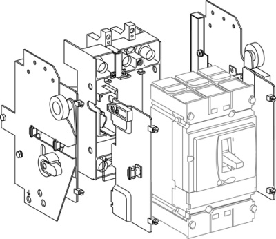 Комплект выкатного исполнения 3P (100-250) Systeme Electric Systeme Electric  SPC-DOK3-01-02
