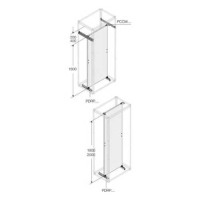 Профиль гальв.для каб.секц. D=900мм(2шт) ABB ABB  1STQ007748A0000