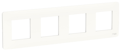 Рамка 4-постовая Schneider Electric Unica New Studio Mono Белый Schneider Electric Unica New Studio Mono NU200818