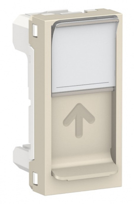 Лицевая панель RJ45 одиночная без коннектора 1 модуль Schneider Electric Unica New Modular Антрацит Schneider Electric Unica New Modular NU941044