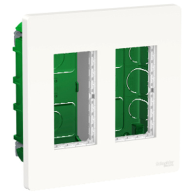 Unica SYSTEM+ Блок скрытой установки 2х2 Белый Schneider Electric Schneider Electric  NU172418
