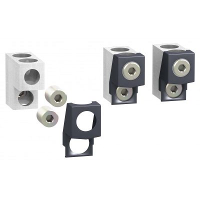 Клеммы алюминиевые двухкабелные 35-240мм2 комплект 3шт Schneider Electric Compact/VigiCompact NSX400-630 Schneider Electric Compact NSX LV432481