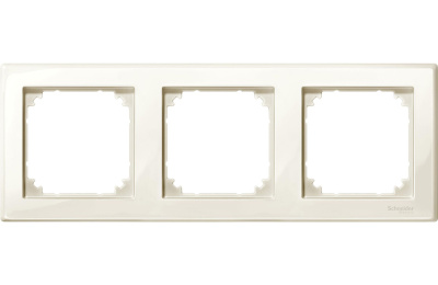 Рамка 3-постовая Merten M-Smart Бежевый глянец Merten M-Smart MTN478344