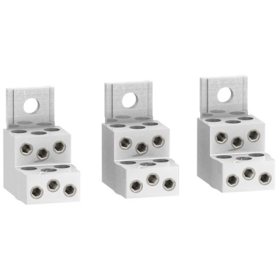 Клеммы алюминиевые шестикабелные 1,5-35мм2 250A упак 3шт Schneider Electric Compact/VigiCompact NSX100-250 Schneider Electric Compact NSX LV429248