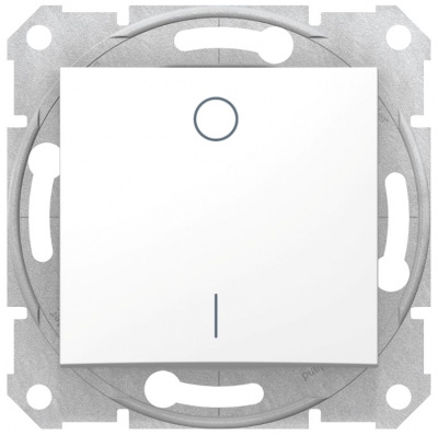 Выключатель 1-клавишный 2-полюсный 16A Schneider Electric Sedna Белый Schneider Electric Sedna SDN0200221