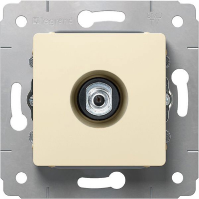 Розетка TV тип F Legrand Cariva Слоновая кость Legrand Cariva 773799
