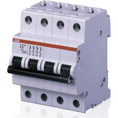 Автоматический выключатель 4P 20A (D) 10kA ABB S204MT ABB S200MT 2CDS274006R0201