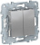 Переключатель 2-клавишный перекрестный 2 x сх.7 10 AX 250В Schneider Electric Unica New Алюминий