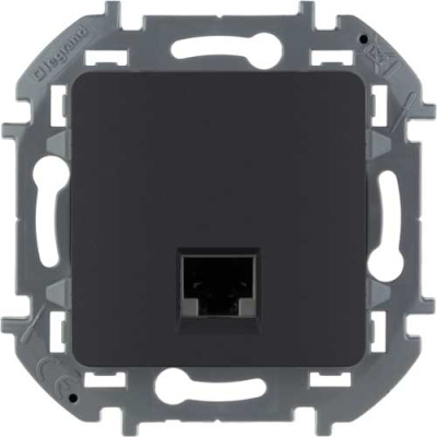 Розетка компьютерная RJ 45 - категория 6 - UTP IEK Inspiria Антрацит IEK Inspiria 673833