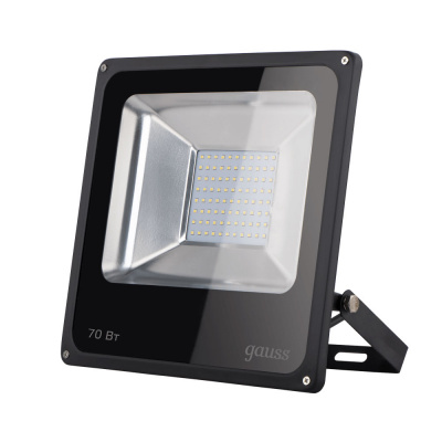 Прожектор светодиодный LED 70W IP65 6500К Черный Gauss  Gauss  613100370