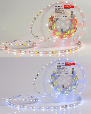 Лента RT6-5050-60 24В SMD 5060 60LED/м 14,4Вт/м Arlight LUX RGB-White Arlight LUX 018325Arlight