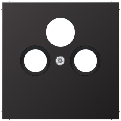 Накладка TV-SAT-FM розетки Jung Алюминий Dark Jung LS серия AL2990SATD