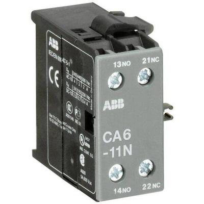 Контакт дополнительный боковой установки для миниконтактров В6, В7 ABB CA6-11N ABB CA GJL1201317R0004