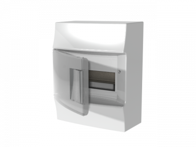 Бокс навесной Mistral41 8М прозрачная дверь (с клеммами) 207x262x119 белый ABB Mistral41 1SPE007717F9991