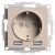 SE AtlasDesign Розетка c 2 USB Песочный 16А A+A 5В/24А 2х5В/12А механизм Systeme Electric AtlasDesign ATN001230