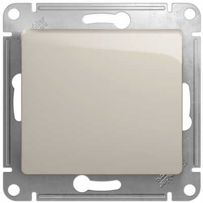Выключатель 1-клавишный (схема 1) 10AX механизм Systeme Electric Glossa Молочный Systeme Electric Glossa GSL000911