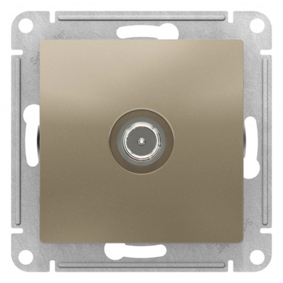 Розетка TV проходная 4DB механизм Schneider Electric AtlasDesign Шампань Systeme Electric AtlasDesign ATN000592