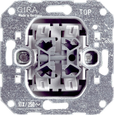 Механизм Выключатель 2-клавишный с 2-х мест Gira F100 Gira F100 00010800Gira