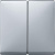 Клавиша 2-ая Merten System Design Алюминий Merten System Design MTN412560