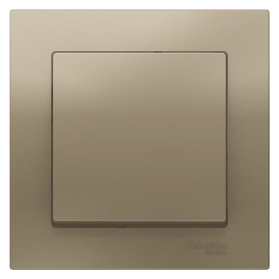 Выключатель 1-клавишный сх.1 10AX в сборе Schneider Electric AtlasDesign Шампань Systeme Electric AtlasDesign ATN000512