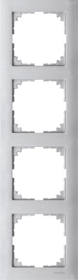 Рамка 4-постовая Merten M-Pure Алюминий Merten M-Pure MTN4040-3660