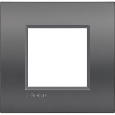 LivingLight Рамка Air, немецкий стандарт 2 мод. Цвет "Мокрый асфальт" Bticino Bticino  LNE4802ST