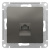 Розетка компьютерная RJ45 механизм Schneider Electric AtlasDesign Сталь Systeme Electric AtlasDesign ATN000983