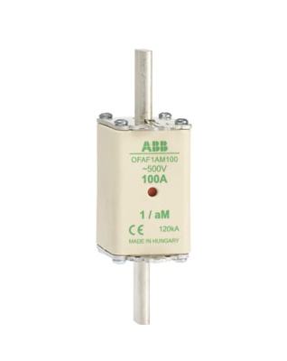 Предохранитель OFAF1aM63 63A тип аМ размер1, до 500В ABB ABB  1SCA022697R7060
