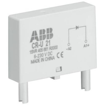 Диод и светодиод зеленый CR-U-41CV 110-230B DC для реле CR-U ABB ABB  1SVR405662R9100