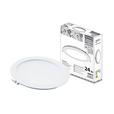 Светильник ультратонкий встраиваемый LED 300х25мм, 24W, 4000K, 1880Lm, IP20 / белый TDM "Народная" "Даунлайт" СВО TDM ELECTRIC  SQ0329-0082