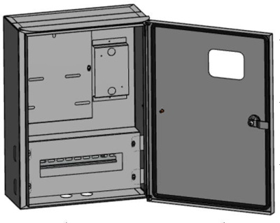 Корпус металлический 480х350х165мм IP55 с кронштейном для крепления к столбу Эра ЩУ-3Н-12 ЭРА ЩУ NO-142-03