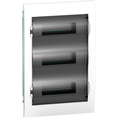 Бокс пластиковый встроенный с прозрачной дверью 3ряд/36мод Schneider Electric Easy9 Systeme Electric  EZ9E312S2FRU