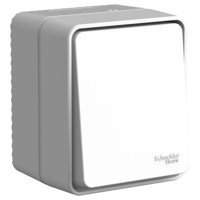 О/У Переключатель 1-клавишный 10 АХ AtlasDesign Profi54 Серый Systeme Electric AtlasDesign Profi54 ATN543061