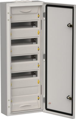 TITAN 5 Корпус металлический ЩРн-60 (1х60) 835х310х140 IP54 сер IEK IEK TITAN 5 TI5-50-N-060-54-7035