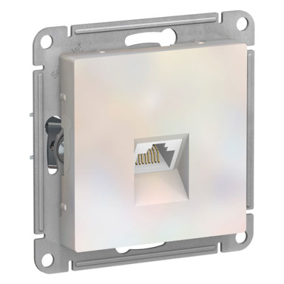 Розетка компьютерная RJ45 кат.6A механизм Schneider Electric AtlasDesign Жемчуг Systeme Electric AtlasDesign ATN000486