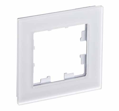 Рамка 1-постовая матовое стекло Schneider Electric AtlasDesign Nature Белый Systeme Electric AtlasDesign Nature ATN330101