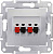 Аудиорозетка 2-я Schneider Electric Sedna Алюминий