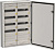 TITAN 5 Корпус металлический ЩРн-120 (2х60) 835х570х140 IP54 сер IEK