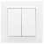 Выключатель 2-клавишный СП 10A EKF Basic Минск Белый EKF Минск ERV10-023-10