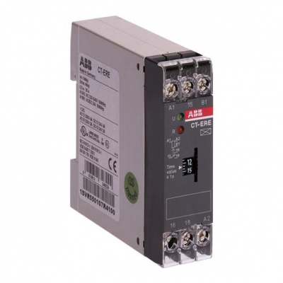 Реле времени задержка на включении 24В AC/DC 220-240В AC 0,3-30мин 1ПК ABB CT-ERE  ABB  1SVR550107R5100