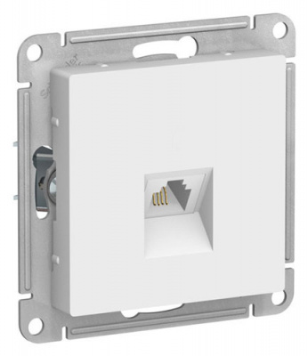 SE AtlasDesign Розетка телефонная RJ11 Лотос механизм Systeme Electric AtlasDesign ATN001381