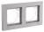 SE AtlasDesign Рамка 2-постовая Алюминий AQUA IP44 Systeme Electric AtlasDesign ATN440302