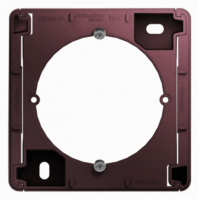 Коробка наружного монтажа Systeme Electric Glossa Баклажановый Systeme Electric Glossa GSL001100