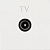Розетка TV простая 2 мод ABB NIE Zenit Белый N2250.7 BL