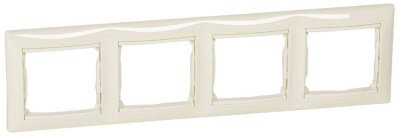 Рамка 4-постовая горизонтальная Legrand Valena Слоновая кость Legrand Valena 774354