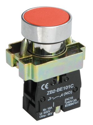 Кнопка управления LAY5-BA41 без подсветки красная 1з IEK IEK  BBT60-BA-K04