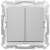 Выключатель 2-клавишный 10A IP44 Schneider Electric Sedna Алюминий Schneider Electric Sedna SDN0300460