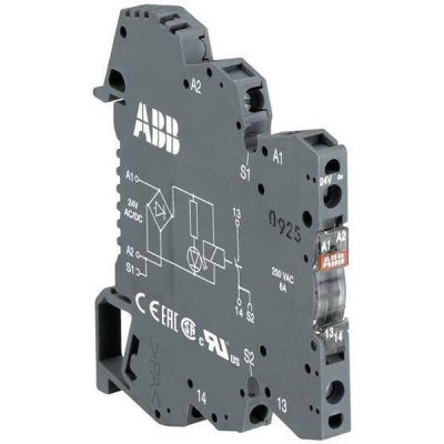 Оптрон OBRIC0100 , вход: 5-12VDC, выход: 100mA 4.5-58VDC, пружин ные зажимы ABB ABB  1SNA645547R0200
